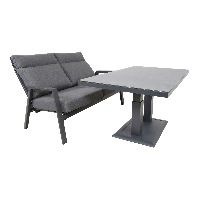 Loungebank Ohio 2-pers - grijs