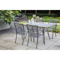 Tuintafel Nordic 145x90 cm - grijs