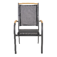 Stapelstoel Monza - zwart