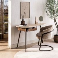 Fraaai Bruno kaptafel 1 lade keramiek - beige/bruin