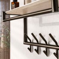 Fraaai Felice kapstok 2x5 haken - bruin