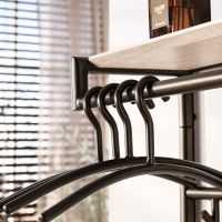 Felice kapstok hoog 3x7 haken - bruin