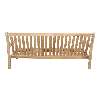 Teak loungebank 180cm + kussen