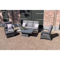 Loungetafel verstelbaar Soho Forte 130x75 cm - antraciet
