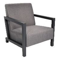 Loungestoel Verona - antraciet