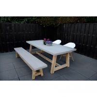 Tuintafel Judy 180x90 cm - lichtgrijs