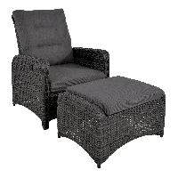 Loungestoel Soho Forte - antraciet