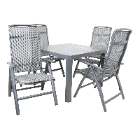 Tuintafel castilla onbonte 100x100 cm - lichtgrijs