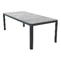 Tuintafel castilla onbonte 220x100 cm - antraciet