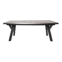 Uittrektafel Castilla nuance 204/264x102 cm - antraciet