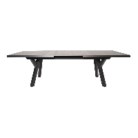 Uittrektafel Castilla nuance 204/264x102 cm - antraciet