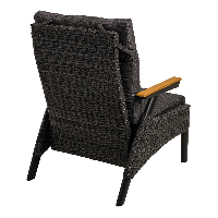 Loungestoel Florence Forte - zwart