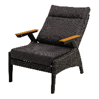 Loungestoel Florence Forte - zwart