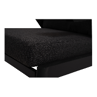 Loungestoel Florence Alu - zwart