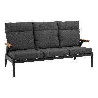 Loungebank Florence Alu - antraciet