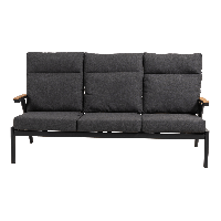 Loungebank Florence Alu - antraciet