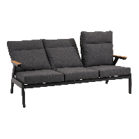 Loungebank Florence Alu - antraciet