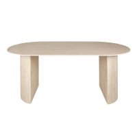 Fraaai Dexter eettafel 180 cm keramiek - naturel
