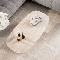 Fraaai Giordano salontafel Deens ovaal 135 cm keramiek - beige