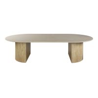 Fraaai Hujo salontafel ovaal 135 cm keramiek - beige