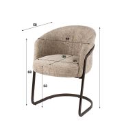 Robina armstoel - hoven zand