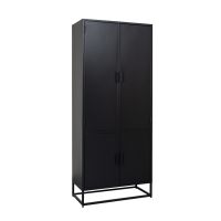Luff hoge kast 80x40x190 cm zwart