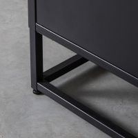 Luff hoge kast 80x40x190 cm zwart