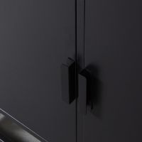 Luff hoge kast 80x40x190 cm zwart