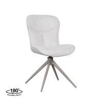 Thorben eetkamerstoel stof - naturel