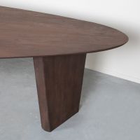 Wow eettafel mangohout 300x130 cm - espresso