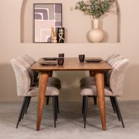 Label51 Fly eetkamertafel 220x100 cm mangohout - naturel