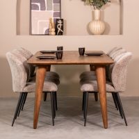 Label51 Fly eetkamertafel 220x100 cm mangohout - naturel