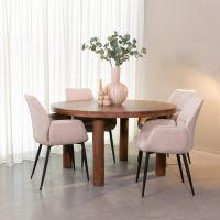 Elly eettafel ø140x75 cm - naturel