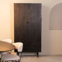 Cotia wandkast 100x40x200 cm - zwart