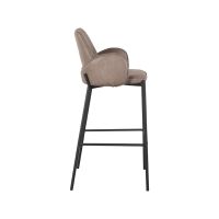 Joni barkruk 77 cm micro suède taupe