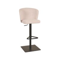 Wave barkruk verstelbaar 85-110 cm stof - naturel