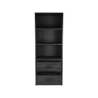 Label51 Chili boekenkast mangohout zwart 70x45x185 cm