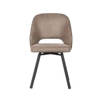 Lewis eetkamerstoel draaibaar micro suède taupe