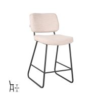 Noah barkruk bouclé 65 cm naturel