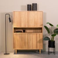 Jule wandkast 110x49x158 cm - naturel