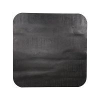 Restaurant/Bartafel Blad Vierkant Sloppy Edge 70x70 cm - zwart