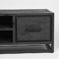 Chili tv-meubel mangohout zwart 120x45x40 cm