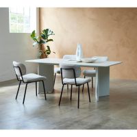 Perry eettafel 90x200 cm - greige