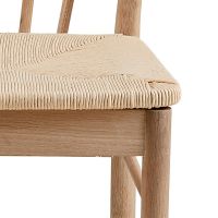 Siv armstoel | wit oak onderstel | Paper plaits - off white