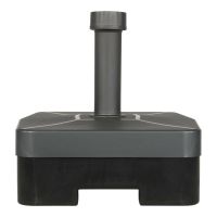 Parasolvoet kunststof vulbaar donkergrijs 40 kg