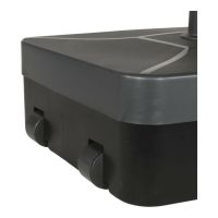 Parasolvoet kunststof vulbaar donkergrijs 40 kg