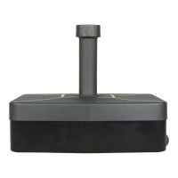 Parasolvoet kunststof vulbaar donkergrijs 40 kg