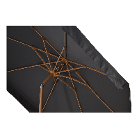 Parasol Libra houtlook Ø3mtr - grijs