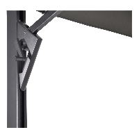 Zweefparasol Taurus 3x4mtr - grijs