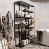 Teun vakkenkast metaal zwart